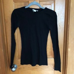 Forever 21 Basic Black Long Sleeve Shirt